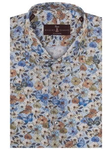 Light Blue Poplin Print Estate Dress Shirt | Robert Talbott Spring 2017 Estate Shirts | Sam's Tailoring