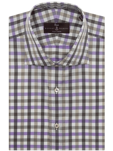 Lavender and Grey Check Estate Dress Shirt | Robert Talbott Spring 2017 Estate Shirts | Sam's Tailoring
