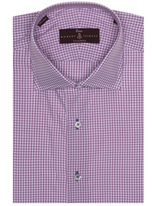 Purple and White Check Estate Dress Shirt | Robert Talbott Spring 2017 Estate Shirts | Sam's Tailoring