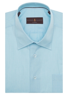 Solid Turquoise Classic Fit Dress Shirt | Robert Talbott Spring 2017 Estate Shirts | Sam's Tailoring