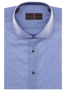Solid Blue Estate Sutter Tailored Fit Dress Shirt | Robert Talbott Spring 2017 Estate Shirts | Sam's Tailoring