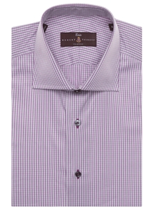 Purple and White Check Classic Fit Dress Shirt | Robert Talbott Spring 2017 Estate Shirts | Sam's Tailoring