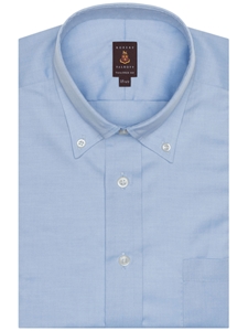 Blue Solid Tailored Fit Estate Dress Shirt | Robert Talbott Spring 2017 Estate Shirts | Sam's Tailoring