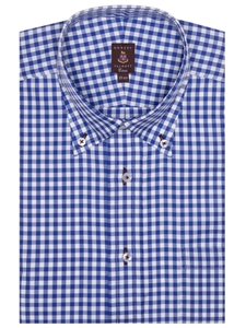 White and Blue Check Estate EB1/OP/MC Dress Shirt | Robert Talbott Spring 2017 Estate Shirts | Sam's Tailoring
