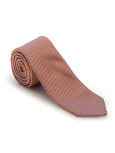 Orange and Grey Solid Textured Spanish Bay Solid Best of Class Tie | Robert Talbott Spring 2017 Collection | Sam's Tailoring