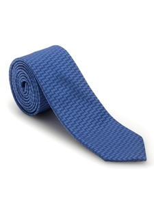 Blue and Navy Solid Textured Spanish Bay Solid Best of Class Tie | Robert Talbott Spring 2017 Collection | Sam's Tailoring