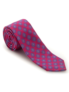Magenta and Blue Medallions Heritage Best of Class Tie | Robert Talbott Spring 2017 Collection | Sam's Tailoring