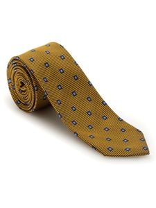 Gold and Blue Neat Academy Best of Class Tie | Robert Talbott Spring 2017 Collection | Sam's Tailoring