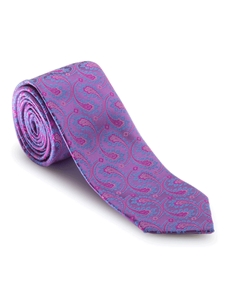 Purple and Blue Paisley Heritage Best of Class Tie | Robert Talbott Spring 2017 Collection | Sam's Tailoring