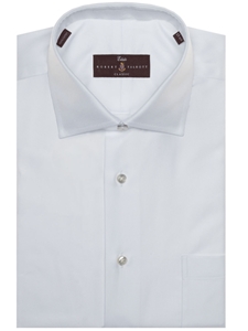 Solid White Glossy Twill Estate Classic Dress Shirt | Robert Talbott Spring 2017 Collection | Sam's Tailoring