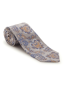 Grey and Blue Paisley Best of Class FIH Tie | Robert Talbott Spring 2017 Collection | Sam's Tailoring