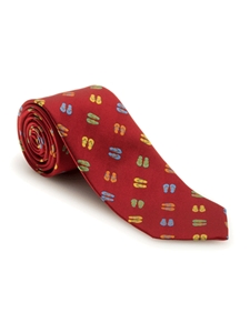 Red Slipper Design Best of Class FIH Tie | Robert Talbott Spring 2017 Collection | Sam's Tailoring