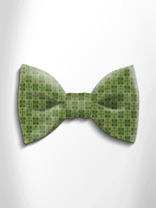 Green Patterned Silk Bow Tie | Italo Ferretti Spring Summer Collection | Sam's Tailoring