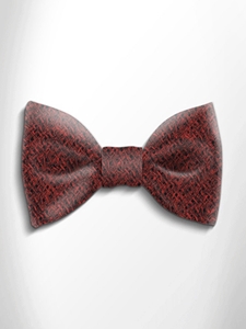 Red and Black Patterned Silk Bow Tie | Italo Ferretti Spring Summer Collection | Sam's Tailoring