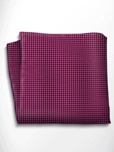 Black and Fuchsia Polka Dot Silk Pocket Square | Italo Ferretti Spring Summer Collection | Sam's Tailoring