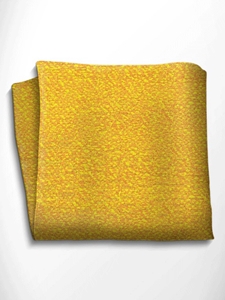 Yellow Patterned Silk Pocket Sqaure | Italo Ferretti Spring Summer Collection | Sam's Tailoring