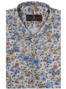 Blue Floral Estate Tailored Dress Shirt | Robert Talbott Spring 2017 Collection | Sam's Tailoring