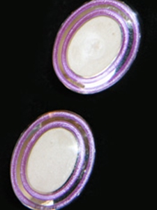 Robert Talbott Lilac Oval Mother of Pearl LC1255-01 - Cufflinks | Sam's Tailoring Fine Men's Clothing