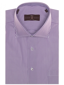 White and Purple Stripe Estate Sutter Classic Dress Shirt | Robert Talbott Spring 2017 Collection | Sam's Tailoring