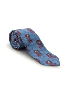 Blue With Wine Sudbury Jacquard Best of Class Tie | Spring/Summer Collection | Sam's Tailoring Fine Men Clothing