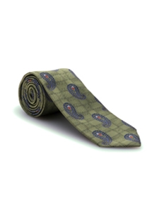 Green With Blue Sudbury Jacquard Best of Class Tie | Spring/Summer Collection | Sam's Tailoring Fine Men Clothing