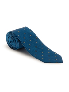 Turquoise and Yellow Box Academy Best of Class Tie | Spring/Summer Collection | Sam's Tailoring Fine Men Clothing