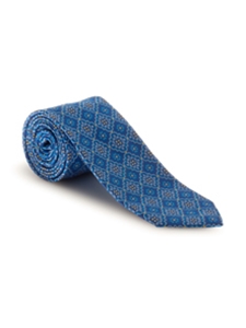 Blue, Teal and Yelllow Geometric Best of Class Tie | Spring/Summer Collection | Sam's Tailoring Fine Men Clothing