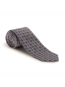 Gray and Blue Geometric Heritage Best of Class Tie | Spring/Summer Collection | Sam's Tailoring Fine Men Clothing