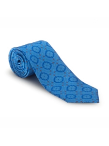 Blue, Green and Orange Carmel Print Best of Class Tie | Spring/Summer Collection | Sam's Tailoring Fine Men Clothing