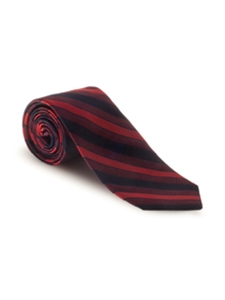 Black and Red Stripe Boardroom Best of Class Tie | Spring/Summer Collection | Sam's Tailoring Fine Men Clothing