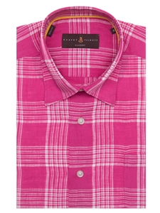 Pink and White Plaid Anderson II Classic Sport Shirt | Robert Talbott Fall 2017 Collection  | Sam's Tailoring
