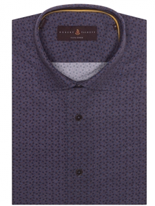 Purple with Blue Neat Crespi IV Sport Shirt | Robert Talbott Fall 2017 Collection  | Sam's Tailoring Fine Men Clothing