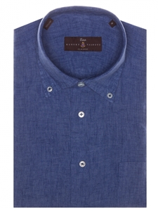 Blue Textured Estate Sutter Classic Dress Shirt | Robert Talbott Fall 2017 Collection | Sam's Tailoring Fine Men Clothing