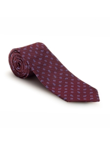 Red and Blue Neat Marina Estate Tie | Robert Talbott Estate Ties Collection | Sam's Tailoring