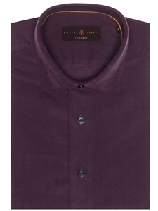 Plum with Navy Over Print Tailored Fit Sport Shirt | Robert Talbott Sport Shirts Collection  | Sam's Tailoring Fine Men Clothing