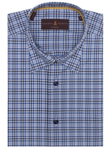 Blue, White and Navy Plaid Anderson II Sport Shirt | Robert Talbott Sport Shirts Collection  | Sam's Tailoring Fine Men Clothing