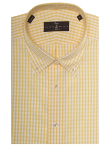 Yellow and White Check Estate Sutter Tailored Dress Shirt | Robert Talbott Fall Dress Collection | Sam's Tailoring Fine Men Clothing