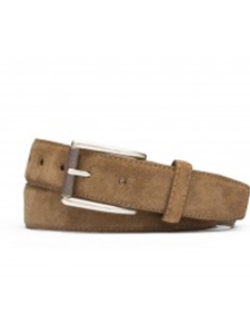 Whiskey Suede Calf With Roller Buckle Belt | W.Kleinberg Belts Collection | Sam's Tailoring