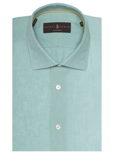 Aqua Solid Textured Crespi IV Tailored Sport Shirt | Sport Shirts Collection | Sams Tailoring Fine Men Clothing