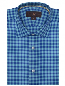 Turquoise & Blue Crespi IV Tailored Sport Shirt | Sport Shirts Collection | Sams Tailoring Fine Men Clothing