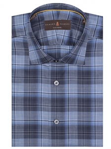Lagoon Twill Plaid Crespi IV Tailored Sport Shirt | Sport Shirts Collection | Sams Tailoring Fine Men Clothing