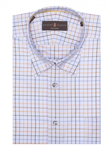 Multi-Color Twill Check Howard Tailored Sport Shirt | Sport Shirts Collection | Sams Tailoring Fine Men Clothing