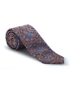 Orange, Blue & Sky Paisley RT Studio Tie | Robert Talbott Ties | Sam's Tailoring Fine Men Clothing