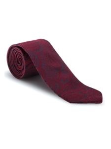 Red & Black Paisley RT Studio Tie | Robert Talbott Ties | Sam's Tailoring Fine Men Clothing