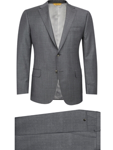 Grey Sharkskin Fully Lined Tashmanian Suit | Hickey Freeman Men's Collection | Sam's Tailoring Fine Men Clothing