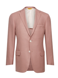 Pink Side Vents American Silk Jacket | Hickey Freeman Men's Collection | Sam's Tailoring Fine Men Clothing