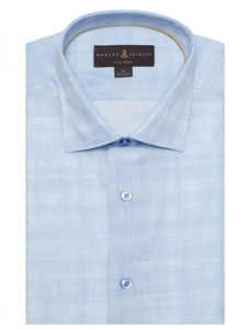 Blue/White Crespi IV Tailored Fit Sport Shirt | Sport Shirts Collection | Sams Tailoring Fine Men Clothing