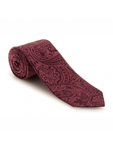 Red Tonal Paisley Protocol Best of Class Tie | Best of Class Ties Collection | Sam's Tailoring Fine Men Clothing