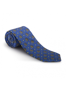 Blue, Green & Orange Carmel Print Best of Class Tie | Best of Class Ties Collection | Sam's Tailoring Fine Men Clothing