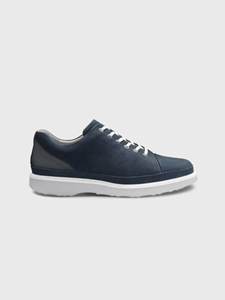 Navy Nubuck / Light Grey Sole Hubbard Fast For Him Shoe | Men's Casual Shoes | Sam's Tailoring Fine Men Clothing